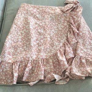 Pink floral Skirt